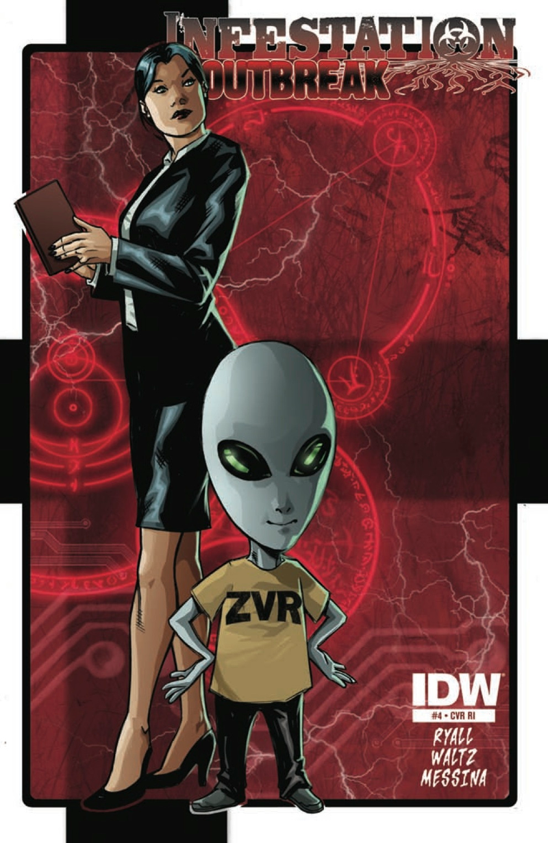 Illustration for article titled Read a 7-page preview of IDW's zombies, aliens, and demons comic book Infestation: Outbreak